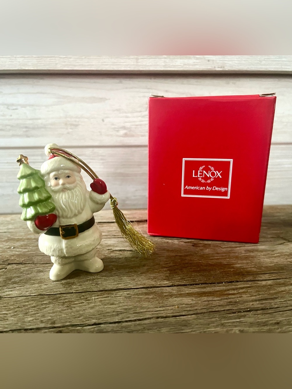 Lenox Very Merry Porcelain Santa Claus Ornament
